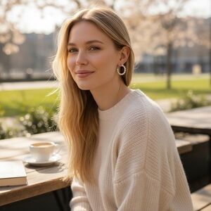 Elegant Faux Pearl Small Hoop Earrings